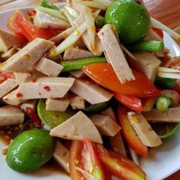 ตำไหลบัวหมูยอปลาร้า