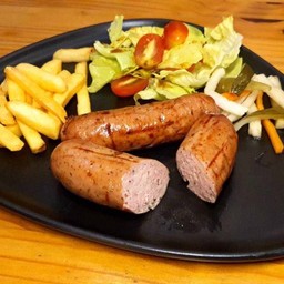 ไส้กรอกหมูรมควัน homemade ปลอดสาร ไร้แป้ง