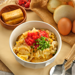 ข้าวหน้าเต้าหู้ไข่นุ่ม  Donburi Egg And Tofu Don