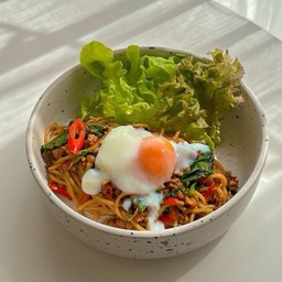 สปาเก็ตตี้กะเพราออนเซ็น