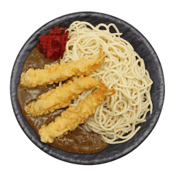 ราเมงแกงกะหรี่ กุ้งเทมปูระ