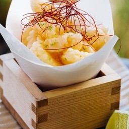 หนวดปลาหมึกทอด