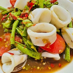ตำถั่วปลาหมึก