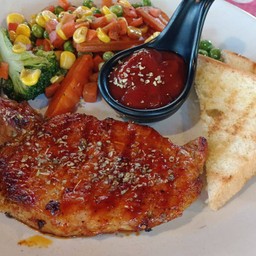 สเต็กหมูBBQ