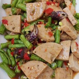 ตำถั่วหมูยอปลาร้า