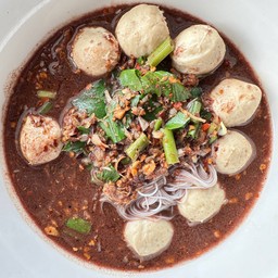 ก๋วยเตี๋ยวลูกชิ้นเนื้ออย่างเดียว