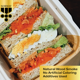 Sandwich salmon green ebi Norwegian