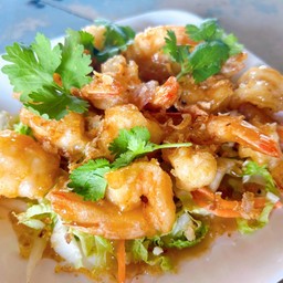 กุ้งราดซอสมะขาม