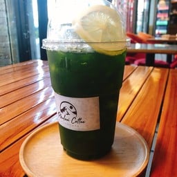 ชาเขียวน้ำผึ้งมะนาว เย็น