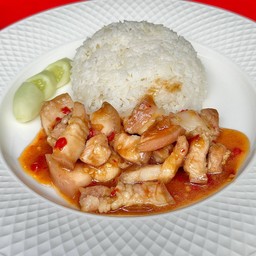 ข้าวหมูผัดกะปิ