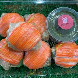 เมี่ยงปูอัดลุยสวน (ห่อเป็นคำ)