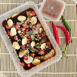 กุ้งดองซีอิ๊วเกาหลี(M)+น้ำจิ้มรสแซ่บ