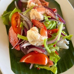 ยำกุ้งสด(สุก)