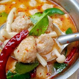 ต้มยำหมูบะช่อน้ำข้น