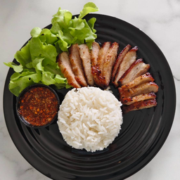 ข้าวหน้าคอหมูย่าง