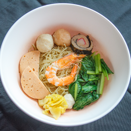 ก๋วยเตี๋ยวกุ้ง+ปลา