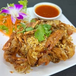 ปูนิ่มทอดกระเทียม