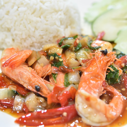 ข้าวกระเพรากุ้ง