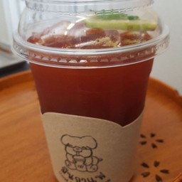 ชาดำเย็น(น้ำผึ้ง,มะนาว)