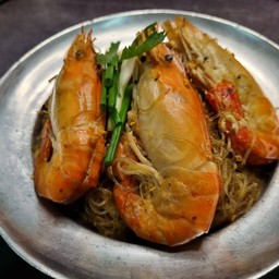 กุ้งแม่น้ำอบวุ้นเส้น