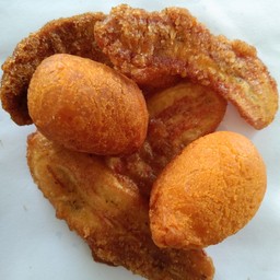 กล้วยทอด+ไข่นกกระทา