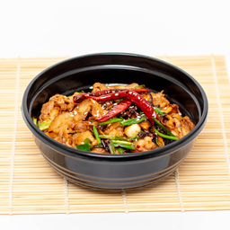 ข้าวหม่าล่าหน้าหมู