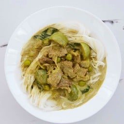 ขนมจีนแกงเขียวหวานเนื้อ