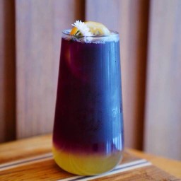 ชาอัญชันน้ำผึ้งมะนาว