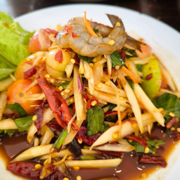 ตำกุ้งสด