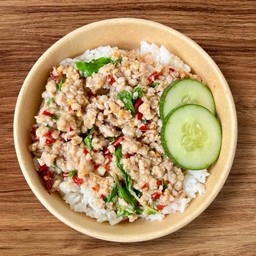 กะเพราหมูสับ