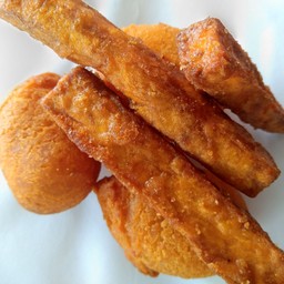 มันทอด+ไข่นกกระทา