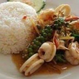 ข้าวผัดฉ่าทะเล#ฟรีไข่ดาว