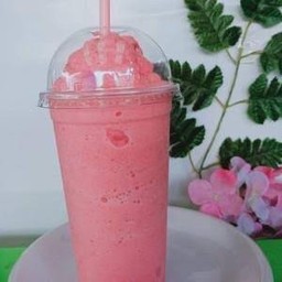 แตงโม + นมสด ปั่น