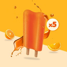 ยักษ์คู่ ซัมเมอร์ เซ็ต (รสส้ม 5 แท่ง)