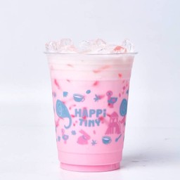 นมชมพู เย็น. Iced Nom Chompoo