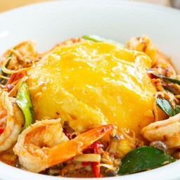 ข้าวไข่ข้นต้มยำทะเล