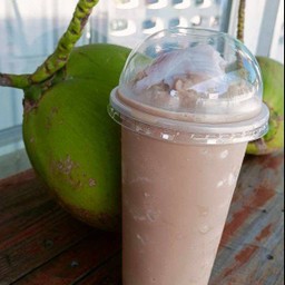 กาแฟมะพร้าวอ่อนนมสด