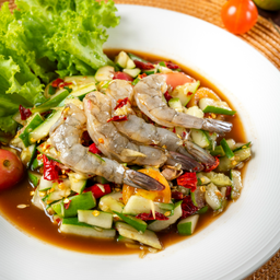 ตำแตงกุ้งสด