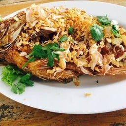 ปลาทับทิมทอด