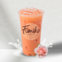 ชากุหลาบลาเต้