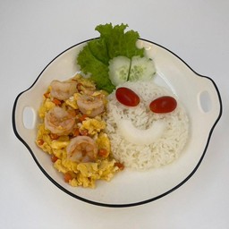 ข้าวไข่ขยี้กุ้ง