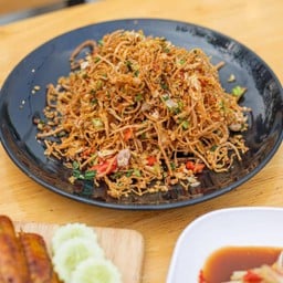 เห็ดเข็มทองทอดคั่วพริกเกลือ