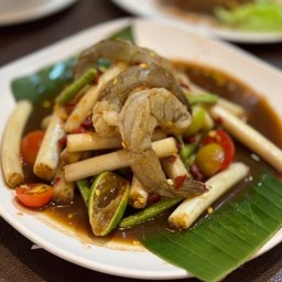 ตำไหลบัวกุ้งสด