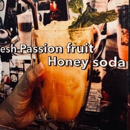Passion Fruit honey soda
