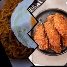 [เซตสุดฮิต] ไก่ทอด 4 ชิ้น + มาม่าเกาหลี