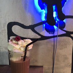 Iced chocolate cube