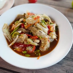 Som Tum With Fresh Shrimp