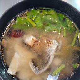 ข้าวต้มเนื้อปลากะพง