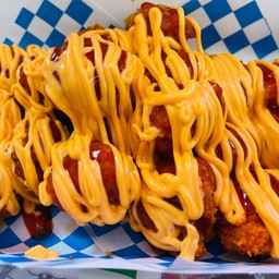 ไก่ป๊อบถาดใหญ่