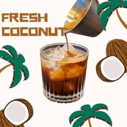 อเมริกาโนมะพร้าวสด Fresh Coconut Americano 100%